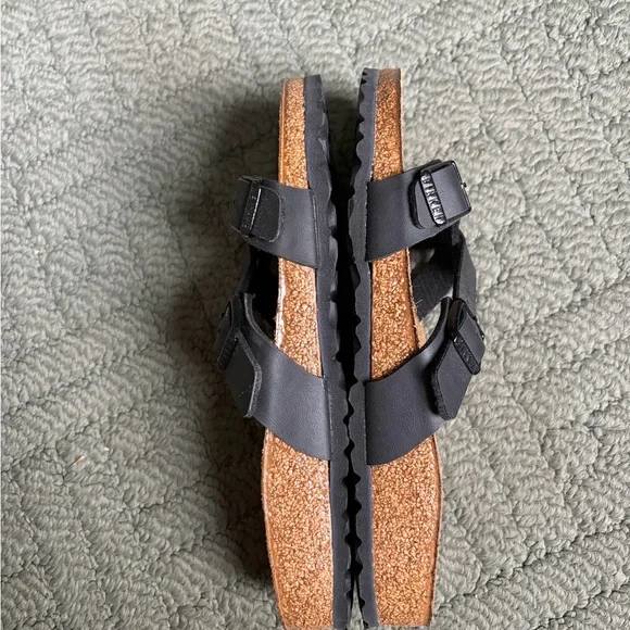 Birkenstock Yao Birko-Flor Black NWOT Sz 39 - Picture 4 of 5